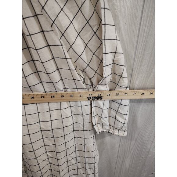 Women's Check Pattern Dress Size 2xl Teacher Cottage Boho Feminine Underlined - Picture 9 of 9